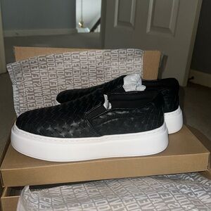 Steve Madden Black and White Platform Shoes